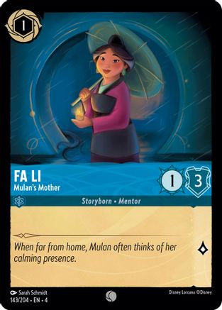 Fa Li - Mulans Mother