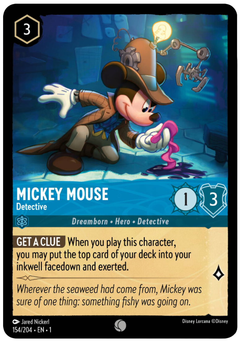 Mickey Mouse - Detective – Disney Lorcana Store