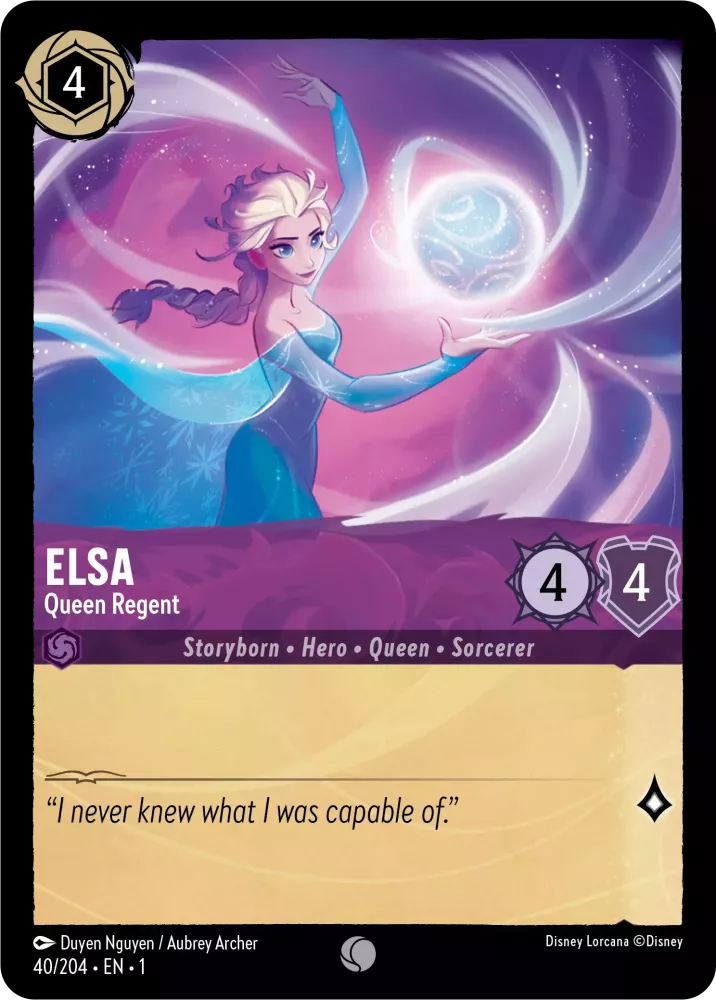 Elsa Queen Regent Trading Game Card