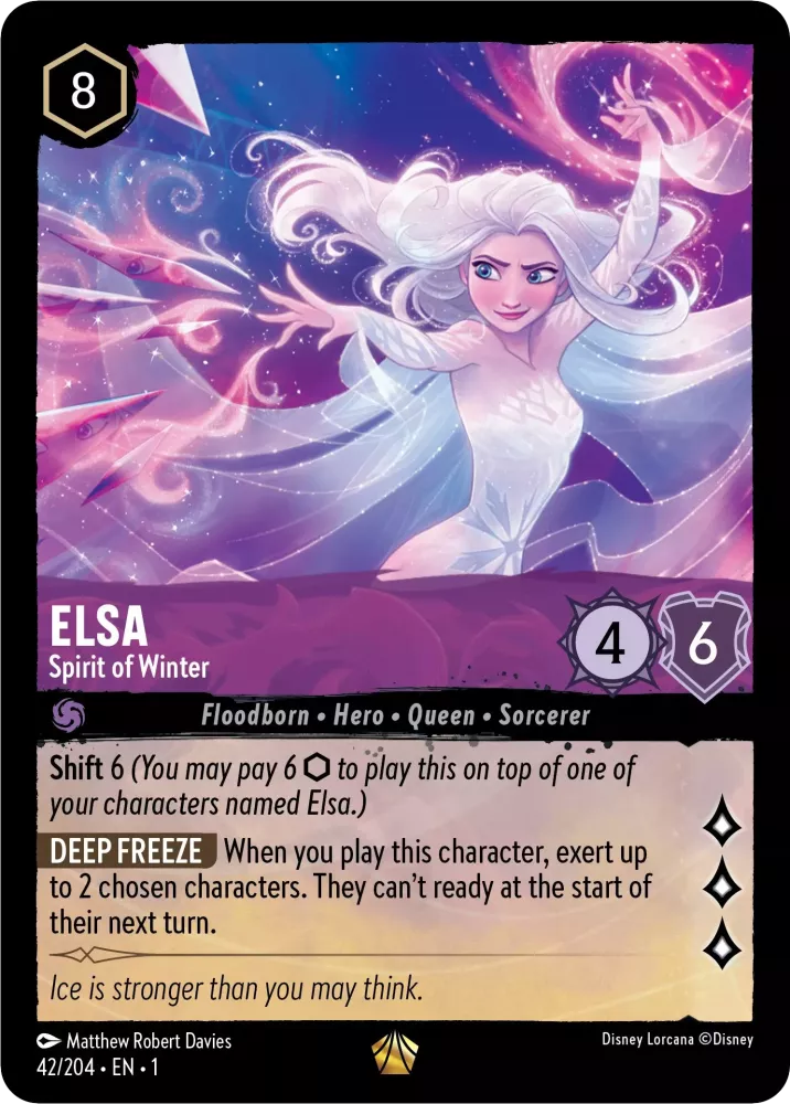 Elsa Spirit of Winter Trading Card - Disneylorcana.store