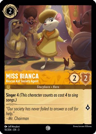 Miss Bianca - Rescue Aid Society Agent