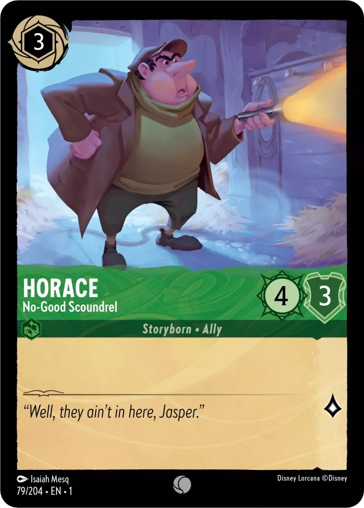 '- Horace: Notorious Trading Card Game Card