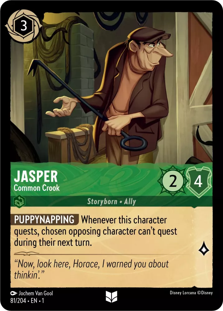 Disney Lorcana: Jasper - Common Crook Trading Card | Unique Collectible ...