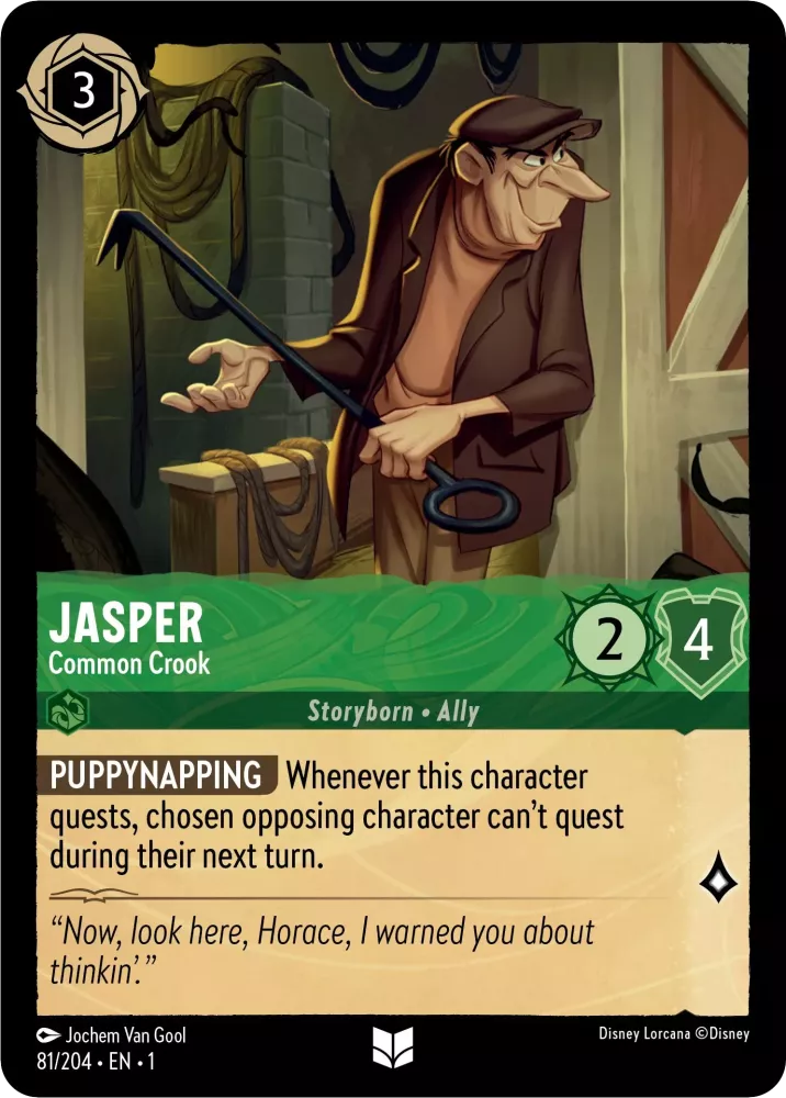 Jasper - Common Crook Trading Card Unique Collectible