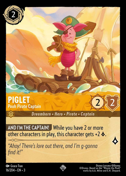 Piglet - Pooh Pirate Captain